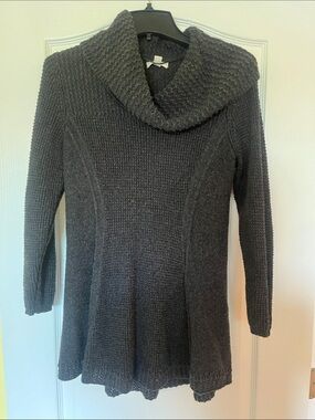 Style & Co. Charcoal Cowl Neck Tunic Sweater
